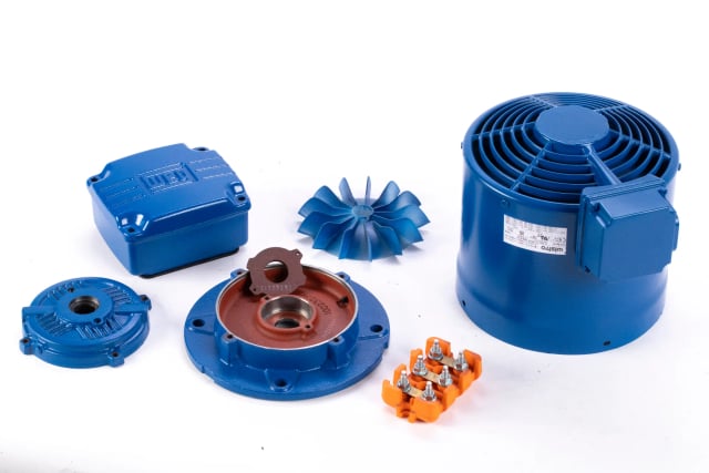 Componenti della servoventilazione CMS smontati